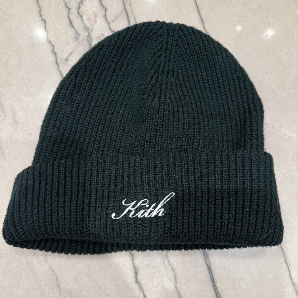 Kith Script Logo Knit Beanie